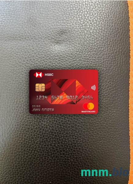 France HSBC bank wygląd zdjęcia mastercard skan PSD + zdjęcie
